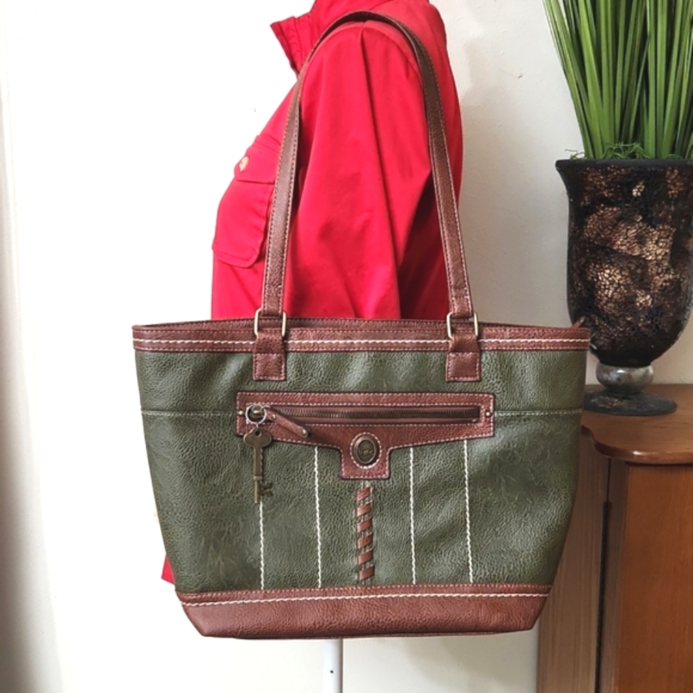 BOC Born Concepts Faux Leather Large Shoulder Purse Tote